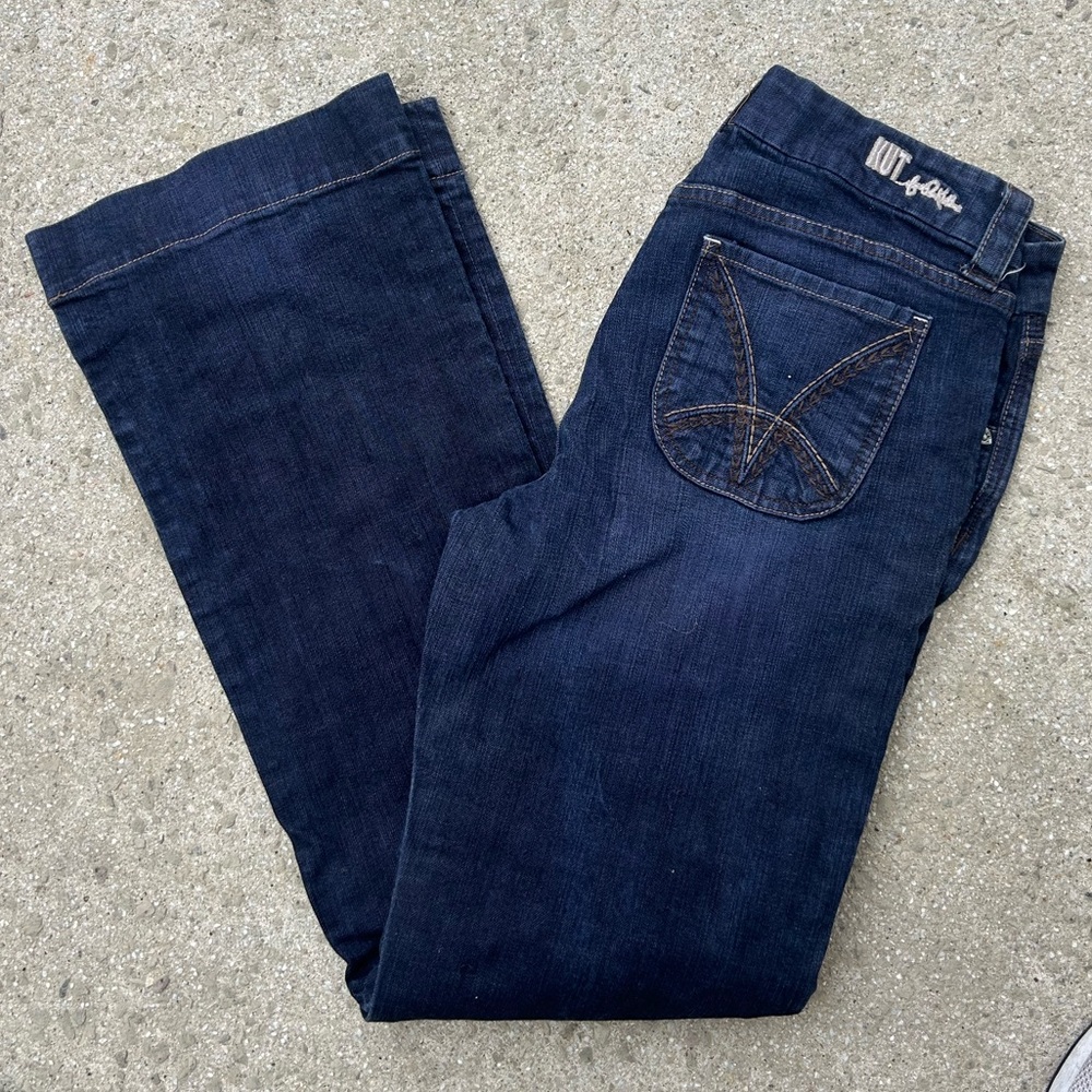 Kut From Cloth Women’s Jeans Size 10 Wide Leg Purplish Denim high rise